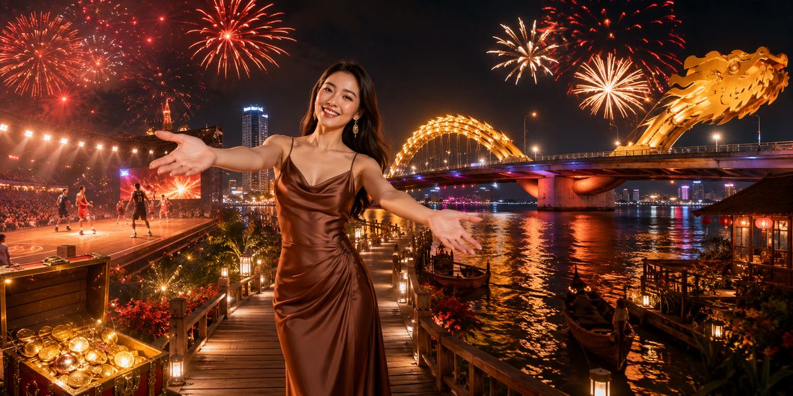 Người xem bóng rổ và đặt cược tại quán cà phê Đà Nẵng buổi chiều