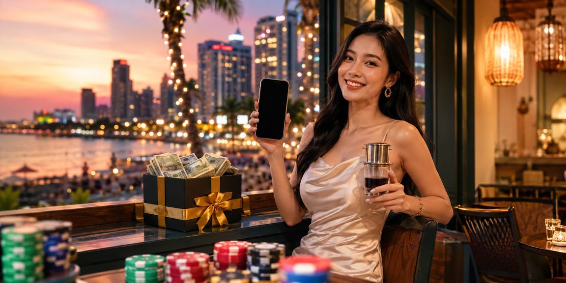 Người dùng xem sự kiện thể thao trên điện thoại tại Phú Quốc